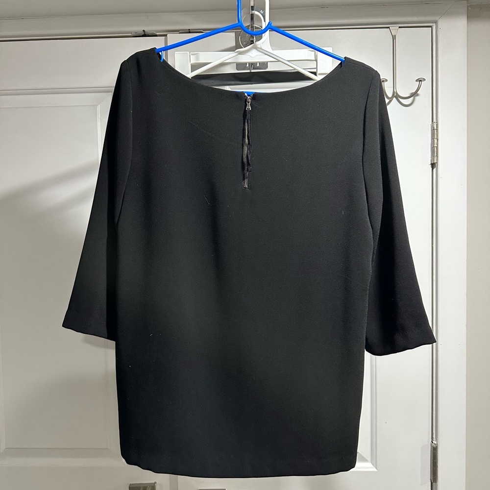 LOFT Dress Shirt Black Size Medium - Picture 2 of 3